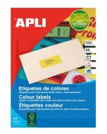 Photo Étiquettes adresses jaunes fluo 210 x 297 mm AGIPA 100754