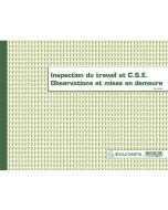 Registre de l'inspection du travail et CHSCT EXACOMPTA  6615E