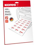 Étiquettes d'Affranchissement Double - 135 x 40 mm KORES Lot de 1000 Exemple