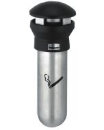 Cendrier mural rond - 300 x 460 mm - Argent / Noir RUBBERMAID Infinity