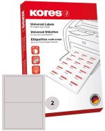 Étiquettes adhésives universelles - 210 x 148 mm - Blanc : KORES Lot de 200