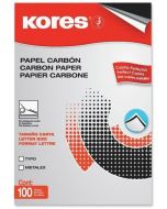 Lot de 100 feuilles de Papier Carbone - A4 - Noir : KORES Visuel