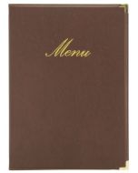 Protège-menus A4 - Imitation cuir - Noir SECURIT Classic