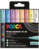 Marqueur peinture Posca PC 5M Métal - Assortiment Pastel POSCA