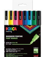 Marqueur peinture - Assortiment POSCA PC1MR Lot de 8