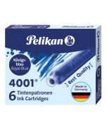 PELIKAN Boite de 6 Cartouches d'encre - Bleu royal (Ecriture)