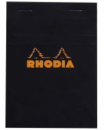 Photo Bloc-notes quadrillé - Couverture Noir - 105 x 148 mm A6 RHODIA N°13 Fermé