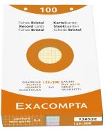 Photo Fiches Bristol quadrillées et perforées - 125 x 200 mm - Assortiment EXACOMPTA Image
