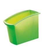 Corbeille à papier rectangulaire 18 litres - Vert translucide : HAN MONDO 1840-60