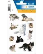 Photo HERMA : Lot de 30 stickers en papier - Chat - 3433