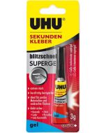 Photo Tube de colle instantanée Gel - 3 g UHU Power Glue SuperGel 