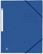 Photo Chemise à élastiques A4 - 3 rabats - Bleu OXFORD Top File+