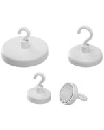 Photo Aimant à crochet - 36 mm - Blanc : MAGNETOPLAN 52636