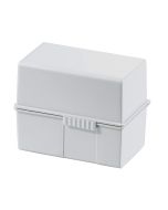 Photo Boite pour fiches en plastique - Format A7 - Gris clair : HAN 977-11