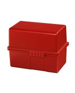 Photo Boite pour fiches en plastique - Format A8 - Rouge : HAN 978-17