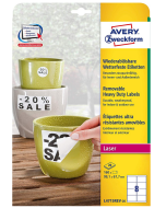 Photo Étiquettes ultra résistantes amovibles 99,1 x 67,7 mm AVERY L4715REV-20 