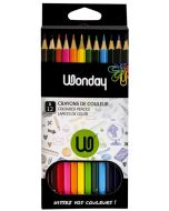 Boite de 12 Crayons de couleur - Assortiment WONDAY
