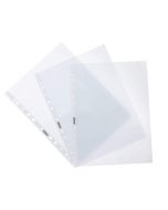 Photo Lot de 100 Pochettes perforées en PP - A4 - Incolore : HERLITZ 10840320