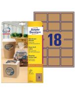 Photo Étiquettes rectangulaires - 62 x 42 mm - Kraft AVERY 