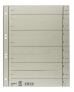 Photo Lot de 100 Intercalaires en carton 230 g - 240 x 300 mm - Gris : LEITZ - 1658-00-85