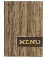 Photo Protège-menus A4 - Simili-cuir imitation Bois SECURIT Design Wood Image
