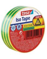 Photo TESA 56192-00014-01 : Ruban adhésif isolant - ISO TAPE - 15 mm x 10 m - Vert / Jaune