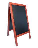 Panneau extérieur en acajou avec Tableau noir - 700 x 1350 mm : SECURIT Deluxe Visuel