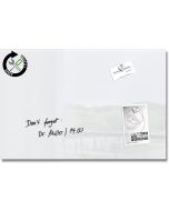 Tableau magnétique en verre - 600 x 400 mm - Blanc : SIGEL GL121 Modèle