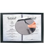 Chemise pour menu A4 en plastique - Anthracite SIGEL