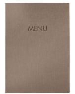 Chemise pour menu A4 en plastique - Anthracite SIGEL