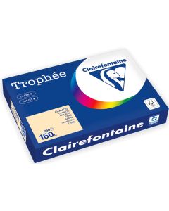 Ramette de papier de 250 feuilles A3 160g - Chamois : CLAIREFONTAINE Trophée Photo