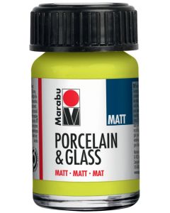 Peinture mate couleur Pomme - 15 ml - MARABU Porcelain et Glass Matt