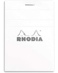 Bloc-Notes quadrillé - 74 x 105 mm A7 : RHODIA N°11 White EDITION Visuel