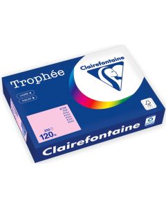 Ramette de papier de 250 feuilles A4 120g - Rose : CLAIREFONTAINE Trophée Visuel