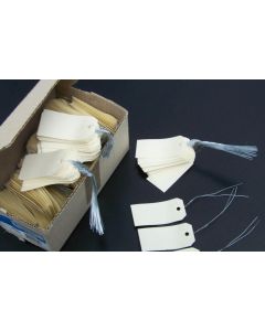 Etiquettes à trou et fil de fer - 80 x 38 mm - Beige : AGIPA Lot de 1000 Visuel