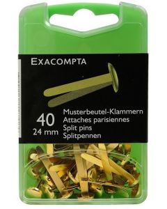 Attaches parisiennes - 24 mm - Lot de 40 - Or : EXACOMPTA produit