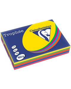 Ramette de papier Trophée de 250 feuilles A4 - Assortiment Couleurs intenses : CLAIREFONTAINE Visuel