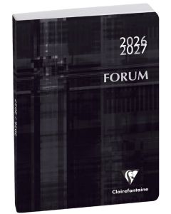 Agenda Scolaire 2026/2027 - Forum Metric Noir CLAIREFONTAINE image noire