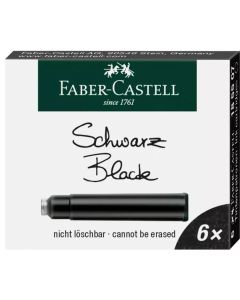 Boite de 6 Cartouches d'encre - Noir : FABER-CASTELL Visuel