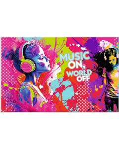 Sous-main de bureau - 550 x 350 mm HERMA Music Girl Recto