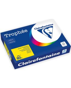 Ramette de papier Trophée de 500 feuilles A4 - Jaune Tournesol CLAIREFONTAINE Ramette