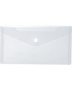 Pochette enveloppe DL à bouton-pression - Transparente HERMA