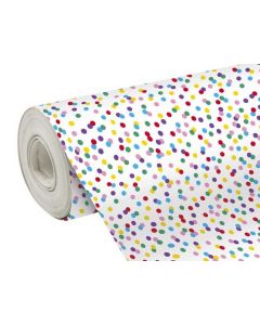 Papier Cadeau de Noël Hohoho sur rouleau - 700 mm x 50 m - Rouge/Or CLAIREFONTAINE