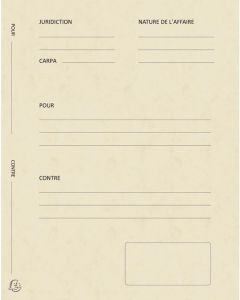 220112E Dossier de plaidoirie Exacompta Avocat Ivoire