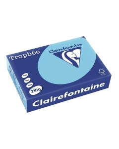 Ramette de papier de 250 feuilles A4 210 g - Bleu Alizé CLAIREFONTAINE Trophée Ramette