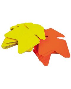 Flèche - Carton fluo non effaçable - 320 x 480 mm - Jaune/Orange APLI Lot de 10