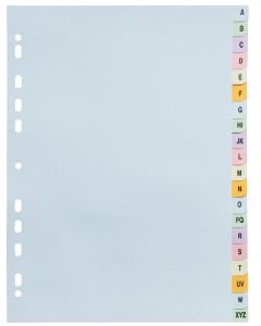 Jeu de 20 Intercalaires A4 en carte recyclée teintée - Assortiment pastel EXACOMPTA 