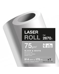 Papier pour Traceur laser - 75 g - 914 mm x 175 m : CLAIREFONTAINE Photo
