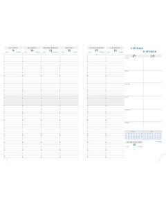 Agenda 2026 Semainier - 210 x 297 mm - Noir EXACOMPTA Consultations 29 Barbara