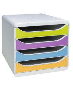 Module de rangement 4 tiroirs - Assortiments -Big Box EXACOMPTA Pop'N Co